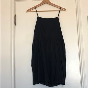 Navy Linen Sun Dress